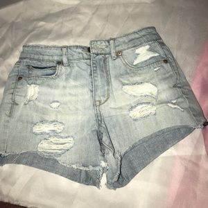 High rise shorts